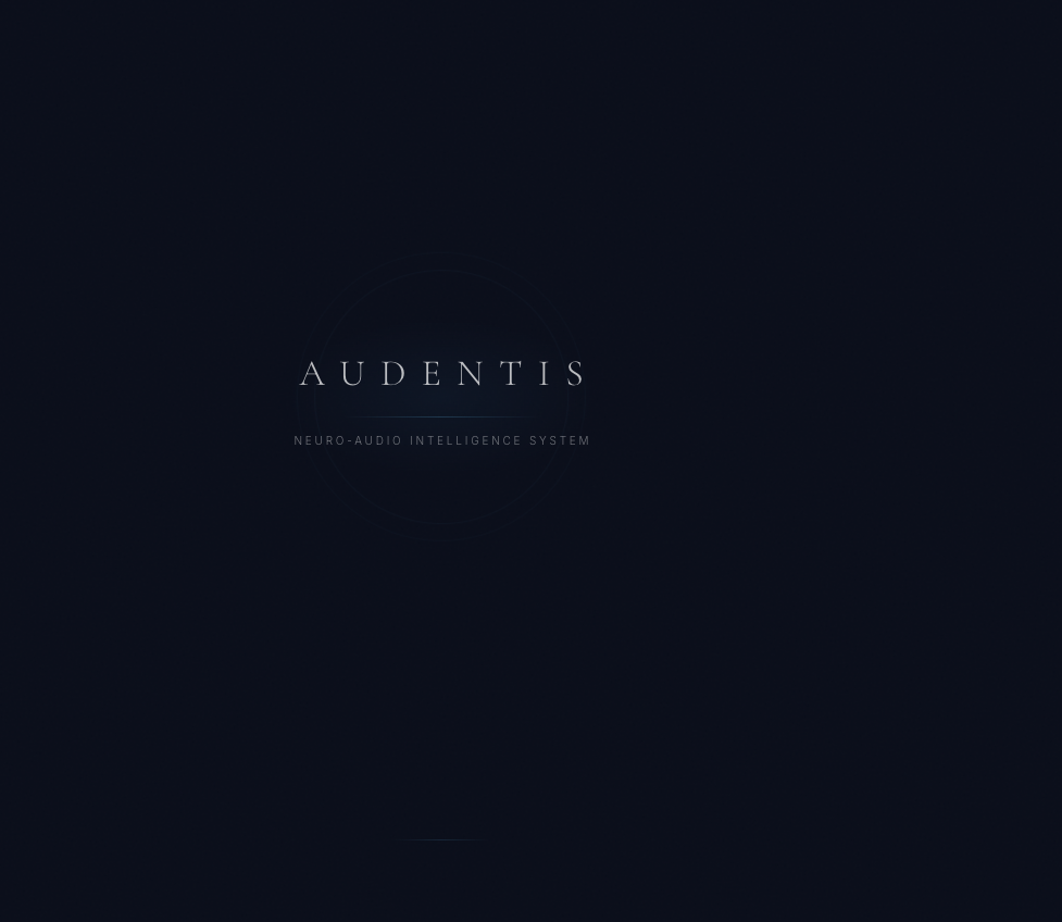 AUDENTIS — Neuro-Audio Intelligence System